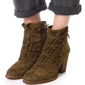 NWB Sam Edelman Mallard suede lace up booties